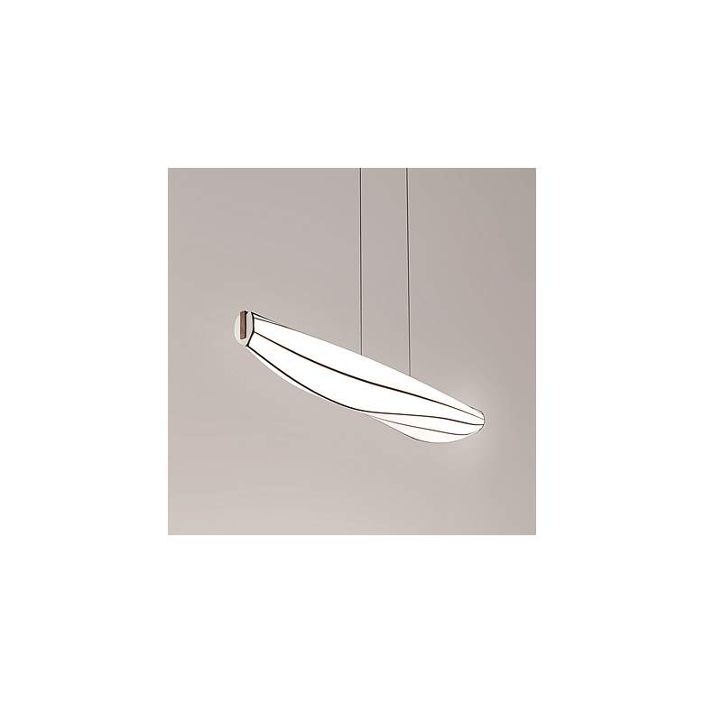 Image 1 Lenis 64 1/2" Wide Aluminum LED Kitchen Island Light Pendant