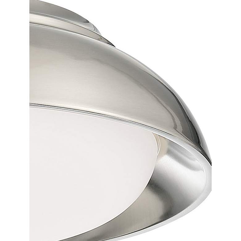 Image 3 Lenna 12" Wide Brushed Nickel LED Ceiling Light more views