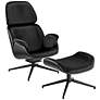 Lennart Black Swivel Lounge Chair