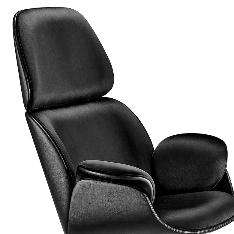 Image 2 Lennart Black Swivel Lounge Chair more views