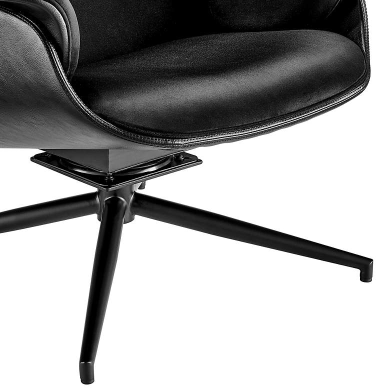 Image 3 Lennart Black Swivel Lounge Chair more views