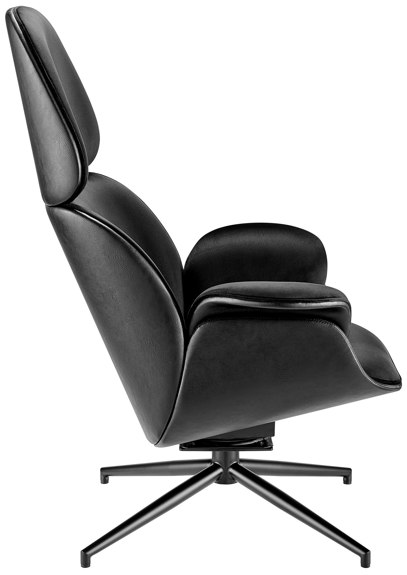 Lennart Black Swivel Lounge Chair