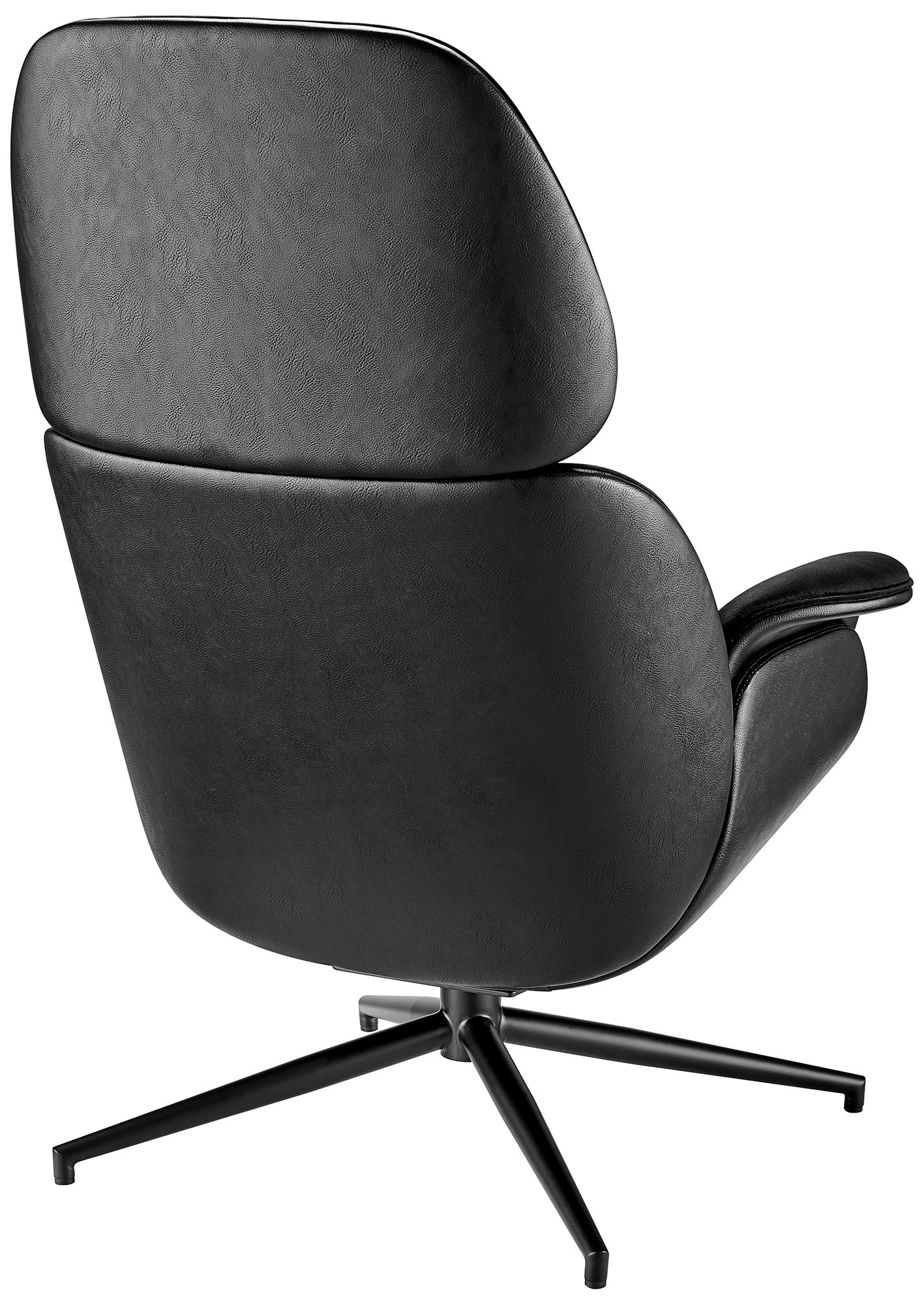 Lennart Black Swivel Lounge Chair
