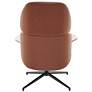 Lennart Ivory Brown Swivel Lounge Chair
