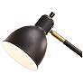 3_Lennon 20.75" High Black & Brass Power Outlet Adjustable Desk Lamp more views