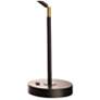 4_Lennon 20.75" High Black & Brass Power Outlet Adjustable Desk Lamp more views