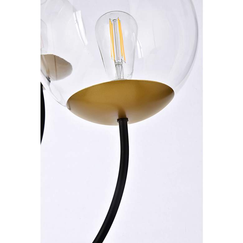 Image 7 Lennon 31.5" Pendant In Black And Brass With Clear Shade more views