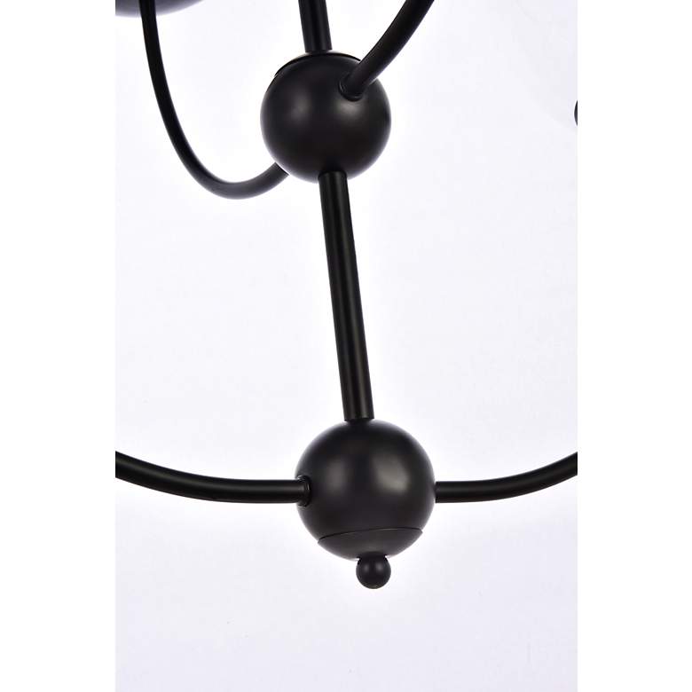 Image 5 Lennon 31.5" Pendant In Black With Clear Shade more views