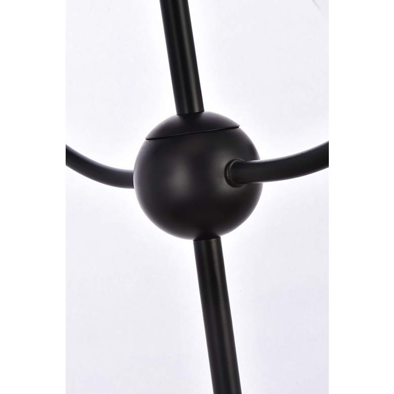 Image 7 Lennon 31.5" Pendant In Black With Clear Shade more views