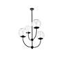 Lennon 31.5" Pendant In Black With Clear Shade