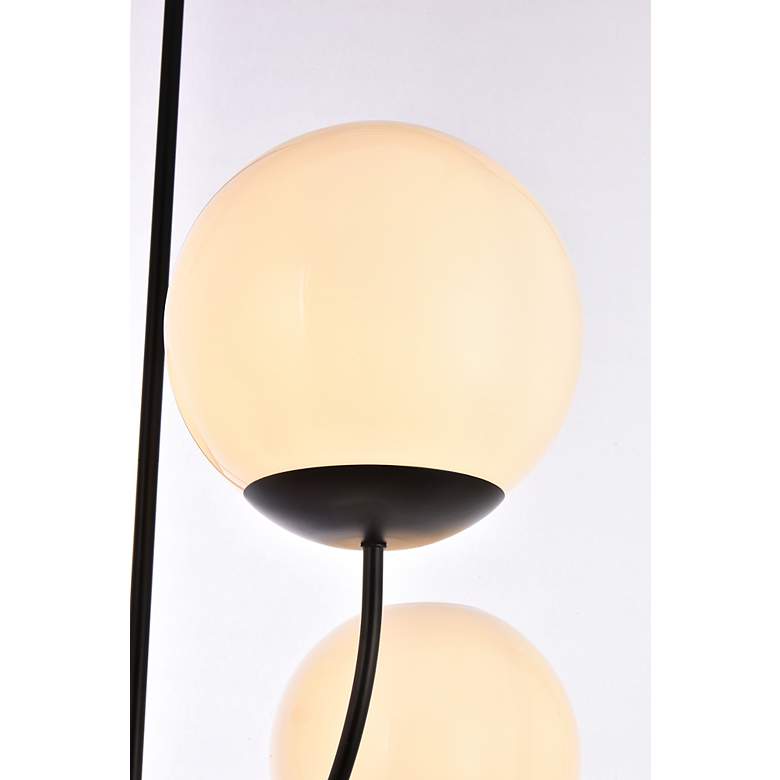 Image 6 Lennon 31.5" Pendant In Black With White Shade more views
