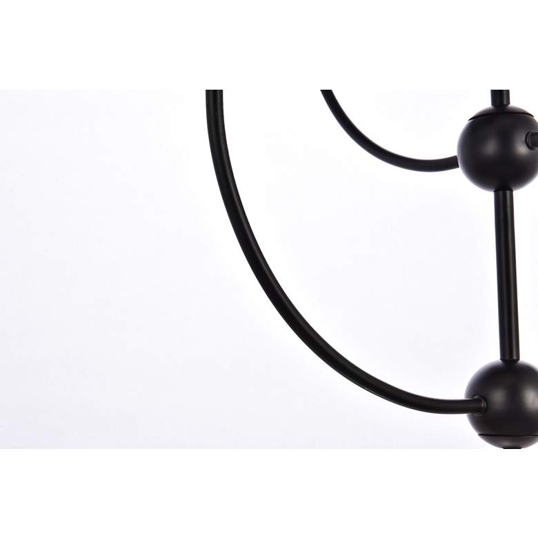 Image 7 Lennon 31.5" Pendant In Black With White Shade more views