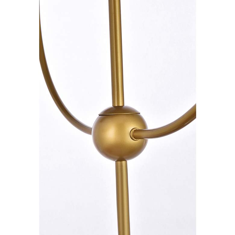 Image 5 Lennon 31 1/2" Wide Brass 4-Light Pendant more views