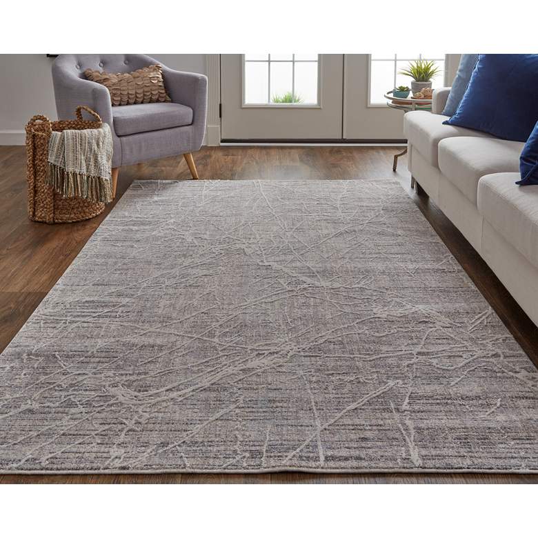 Image 1 Lennon 39FZF 5'x8' Ivory and Beige Rectangular Area Rug