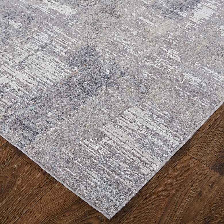 Lennon 39G1F 5&#39;x8&#39; Gray and Blue Rectangular Area Rug more views
