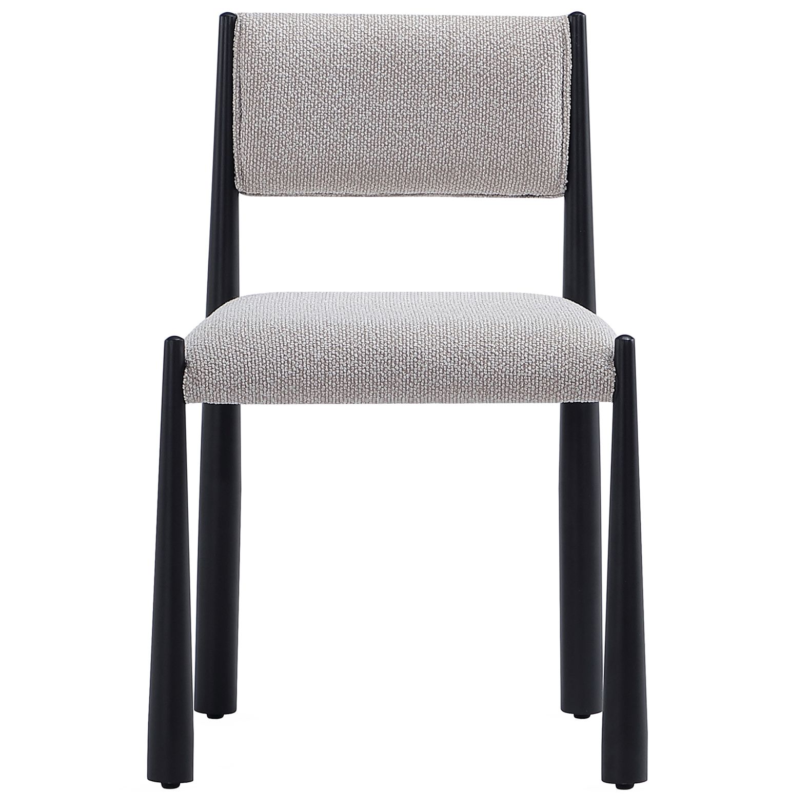 Image 7 Lennor Mid-Century Modern Boucle Metal Side Chair in Champagne - Set of 2 more views