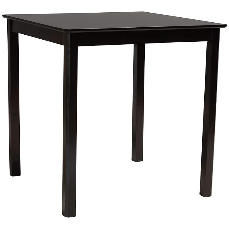 Image 2 Lenoir 35 1/2"W Espresso Brown Wood Counter Height Pub Table