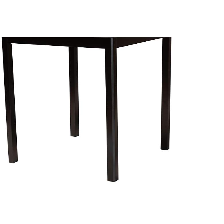 Image 4 Lenoir 35 1/2"W Espresso Brown Wood Counter Height Pub Table more views