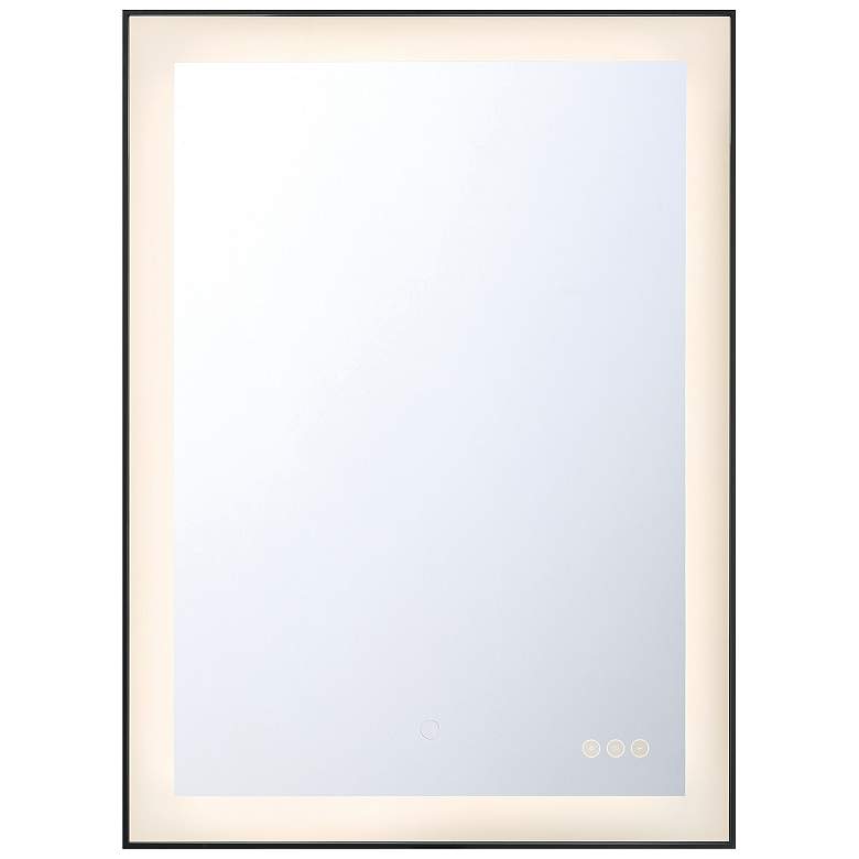 Image 1 Lenora 30" Rectangular Mirror Black