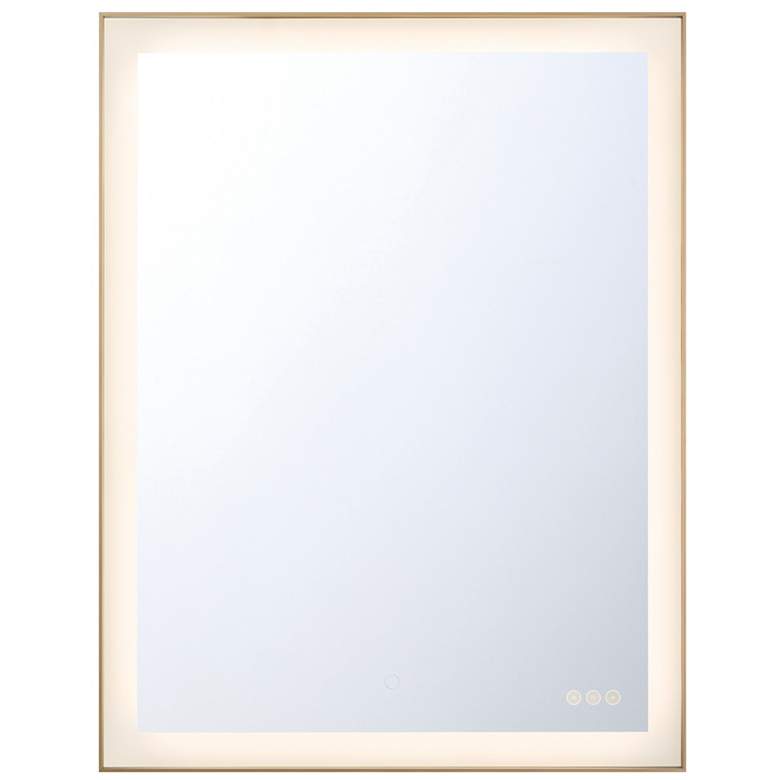 Image 1 Lenora 36" Rectangular Mirror Gold