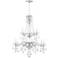Lenora 37 1/2"W Crystal Chandelier with LED Canopy