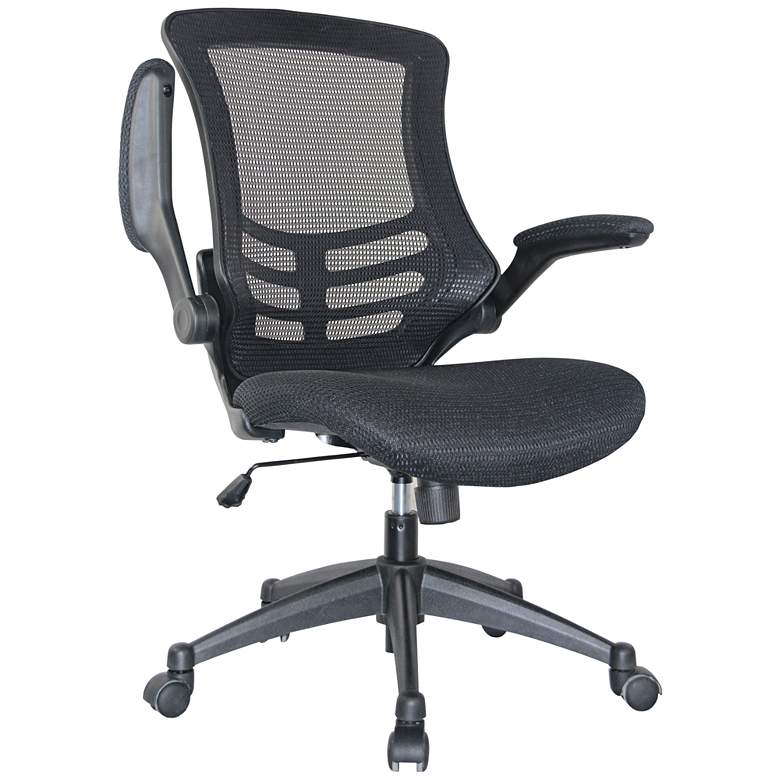 Image 1 Lenox Black Mesh Adjustable Office Chair Set of 2
