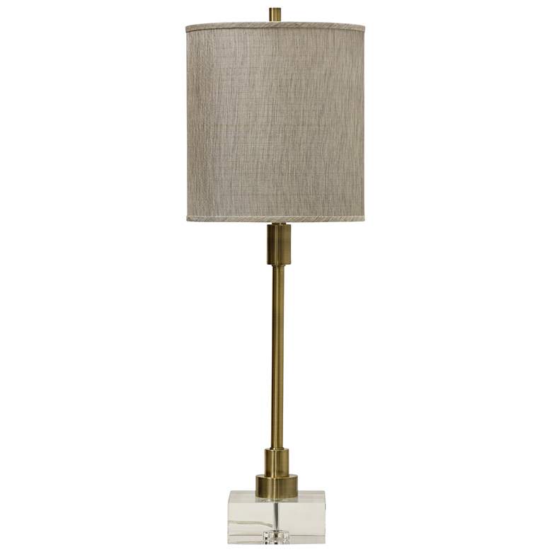 Image 1 Lenox Gold Plating Table Lamp with Crystal Base