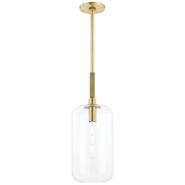 Image 1 Lenox Hill 1 Light Lg Pendant Aged Brass