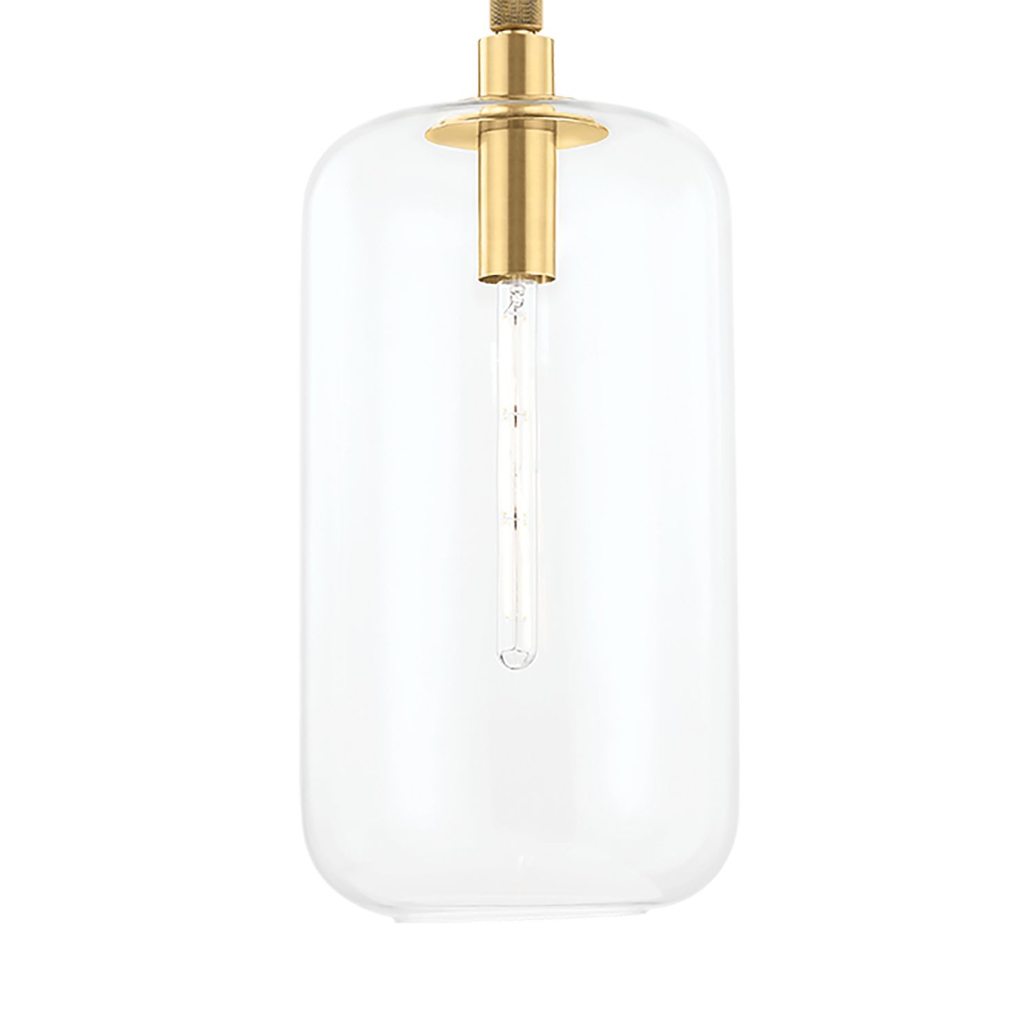 Image 2 Lenox Hill 1 Light Lg Pendant Aged Brass more views