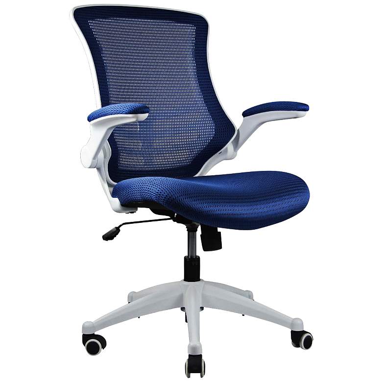 Image 1 Lenox Royal Blue Mesh Adjustable Office Chair