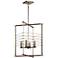 Lente 25" Wide Brushed Nickel Auburn 4-Light Foyer Pendant