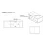 Lenu 47 1/4" Wide Marble White Rectangular Coffee Table