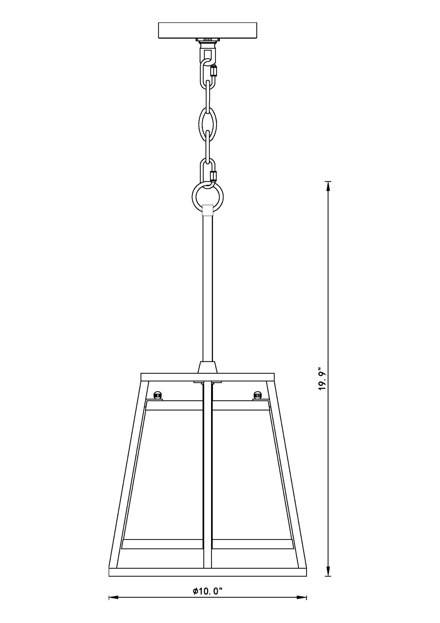 Lenyx 10" Wide Rubbed Brass Mini Pendant