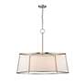 5_Lenyx 32" Wide Brushed Nickel 8-Light Drum Pendant more views