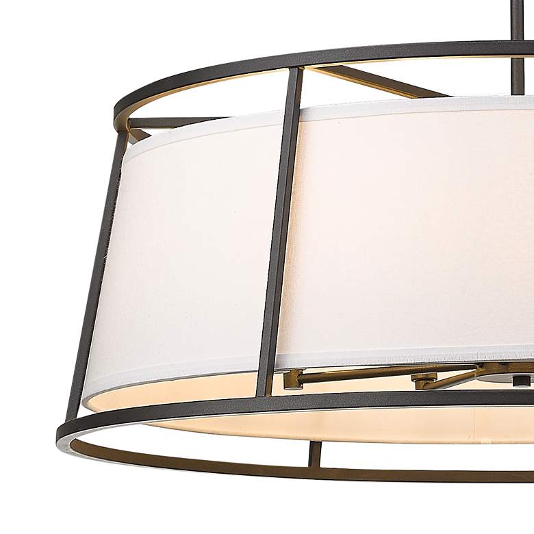 Image 4 Lenyx 32" Wide Iron Ore 8-Light Pendant more views
