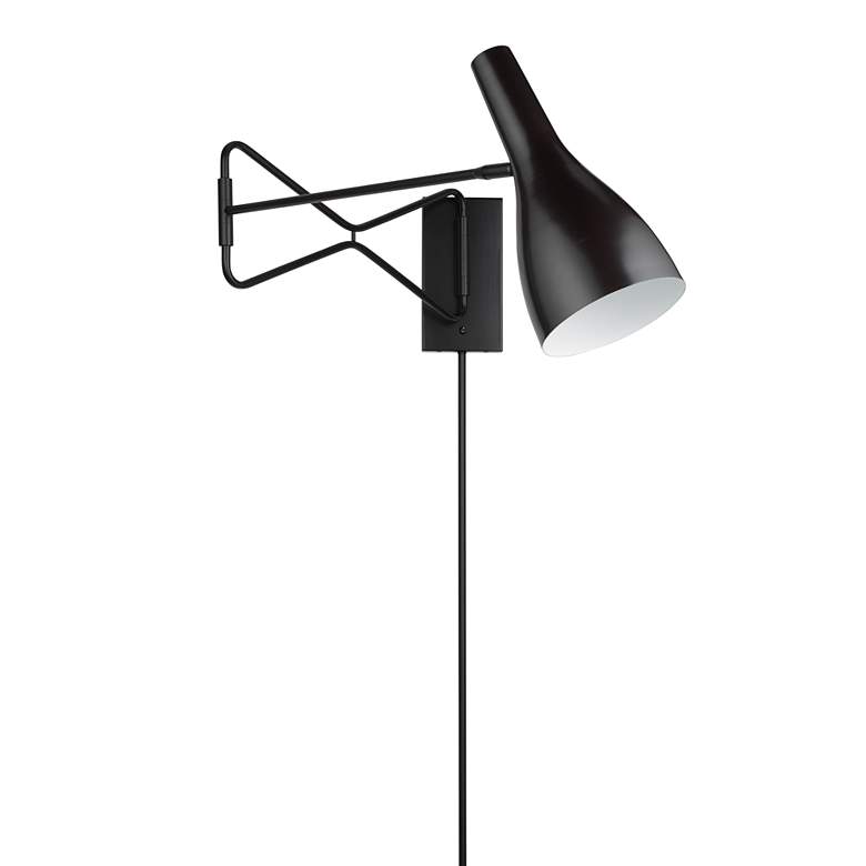 Image 1 Lenz Oil-Rubbed Bronze Plug-In Swing Arm Wall Lamp