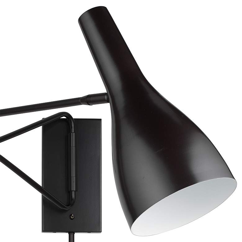 Image 2 Lenz Oil-Rubbed Bronze Plug-In Swing Arm Wall Lamp more views