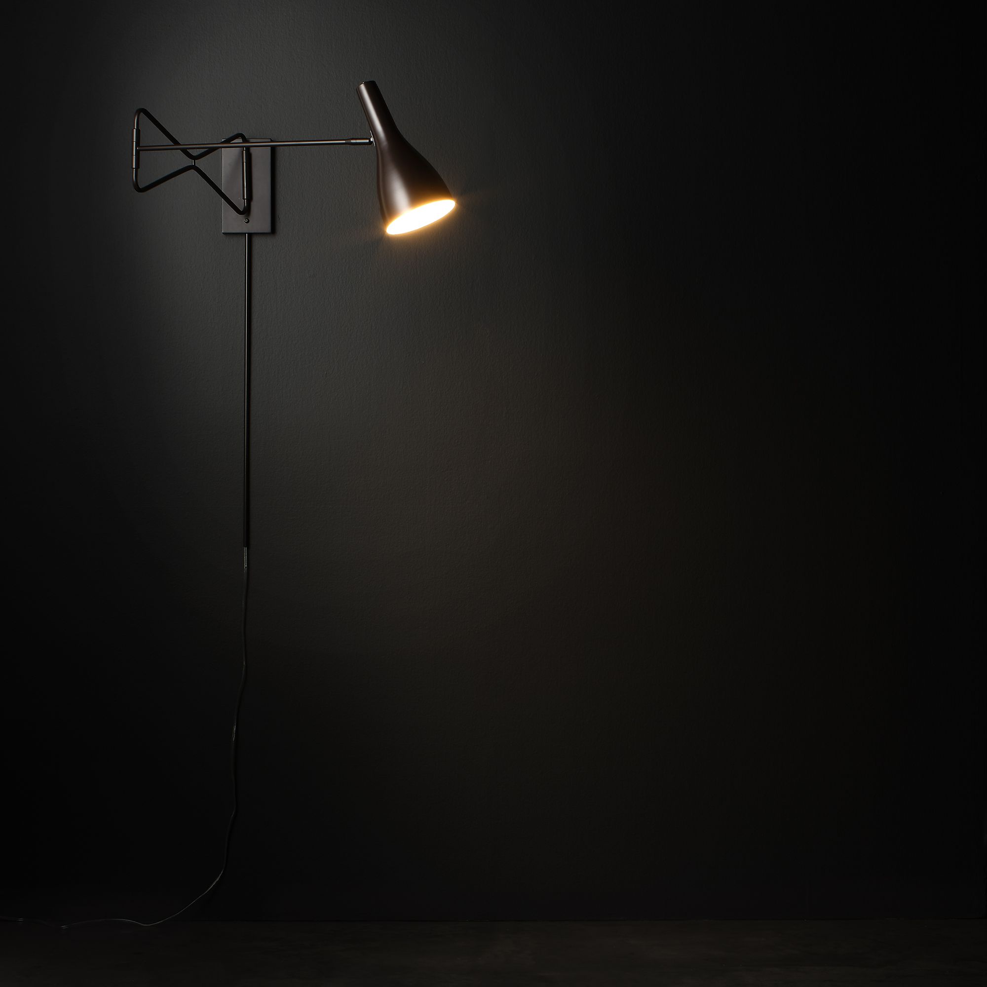 Lenz Oil-Rubbed Bronze Plug-In Swing Arm Wall Lamp