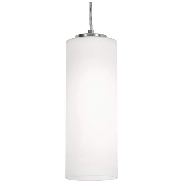 Image 1 Leo 12" Wide Satin Nickel LED Pendant