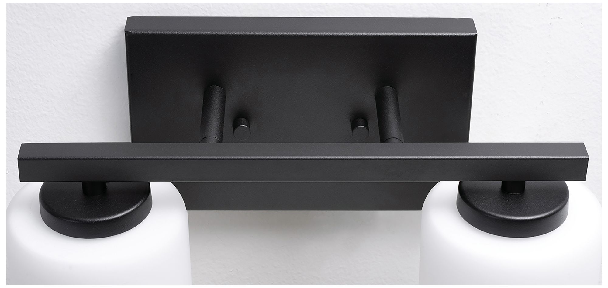 Image 4 Leo 13" Wide Black Vanity With Clear Glass Shade more views