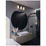 3_Leo 22" Wide Black Vanity With Clear Glass Shade more views