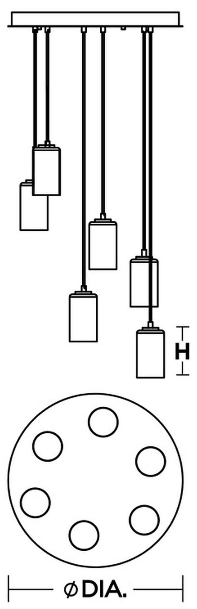 Image 2 Leo 24" Wide Satin Nickel Multi-Light Pendant more views