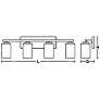 4_Leo 31" Wide Satin Nickel Vanity With Clear Glass Shade more views