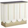 Leo 39 1/2" Wide White and Gray 2-Door Accent Chest in scene