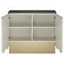Leo 39 1/2" Wide White and Gray 2-Door Accent Chest in scene