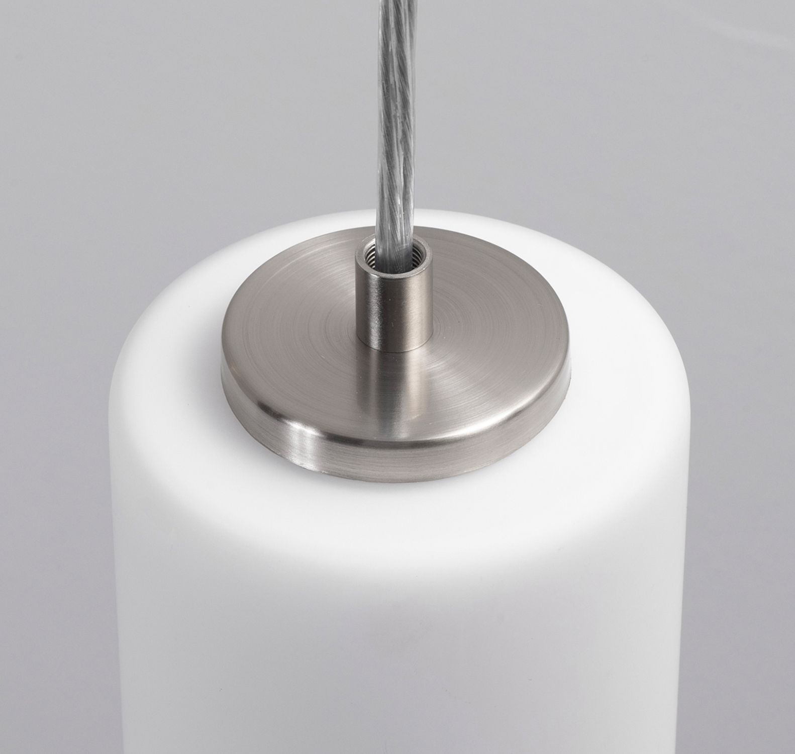 Image 3 Leo 4" Pendant - Satin Nickel more views