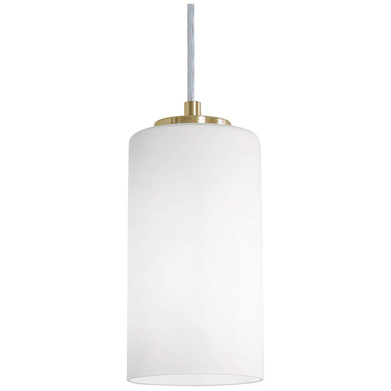 Image 1 Leo 4" Wide Light Antique Brass Pendant With Clear Glass Shade