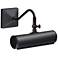 Leo 7 1/2" Wide Black Metal Adjustable Picture Light