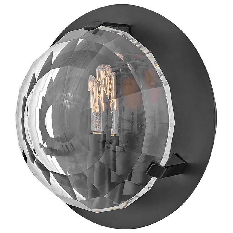 Image 1 Leo 8 3/4" High Black Wall Sconce by Hinkley Lighting