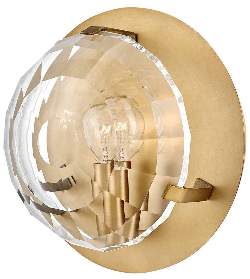 Image Leo 8 3/4"H Heritage Brass Wall Sconce by Hinkley Lighting